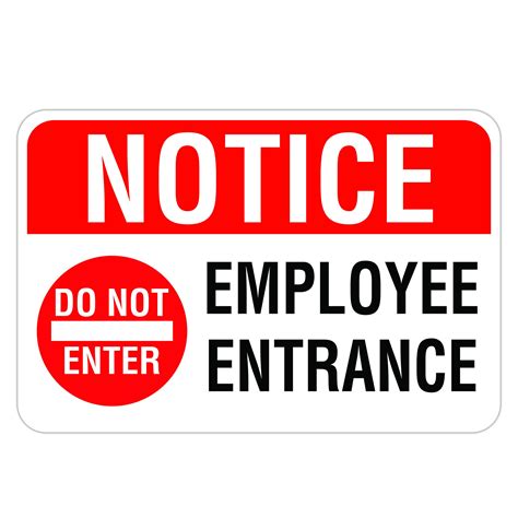 Do Not Enter Staff Only Sign Printable