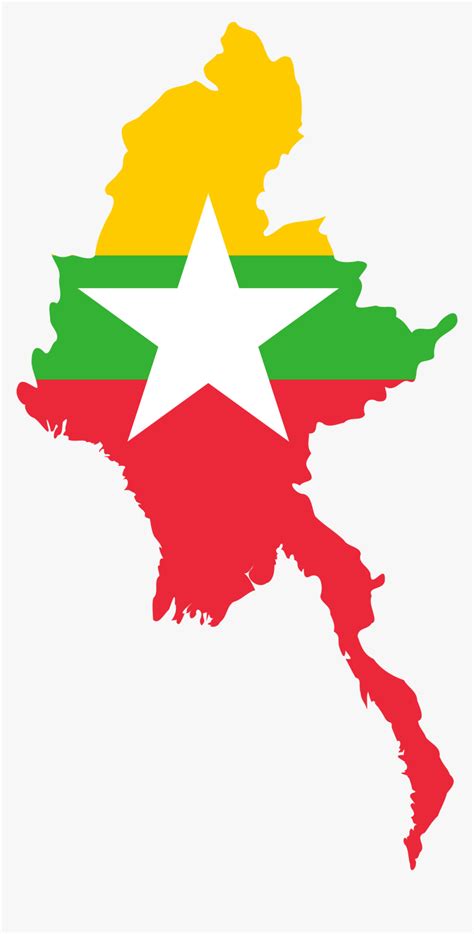 Flag Map Of Myanmar Free Vector Maps Map Vector Map Vector Free