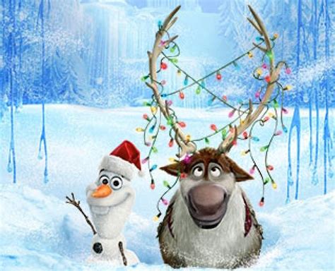 Disney Frozen Olaf And Sven With Images Disney Christmas Disney