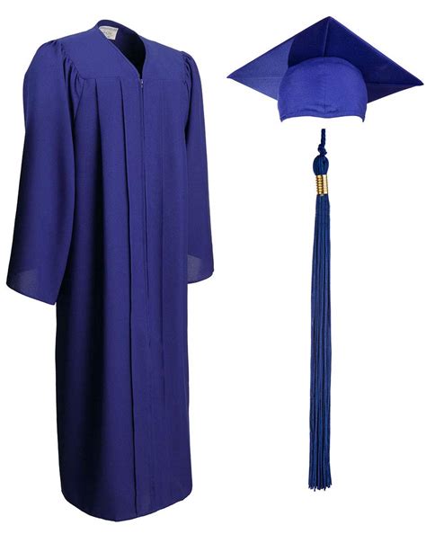 Adult And Teen Unisex Matte Graduation Gown Cap And Tassel Set Incl