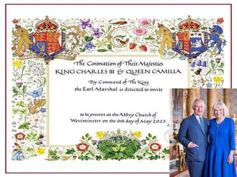 Revelan la invitación a la coronación del Rey Carlos III Con Acento