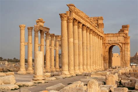 Ruins Of Ancient City Of Palmyra Syria Stock Photo Image Of History