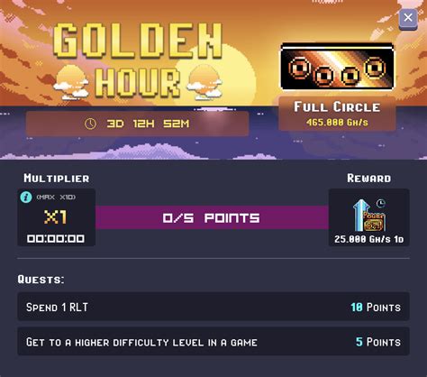 Collect Points And Get Amazing Rewards In The Newest Golden Hour Event — Rollercoin Blog