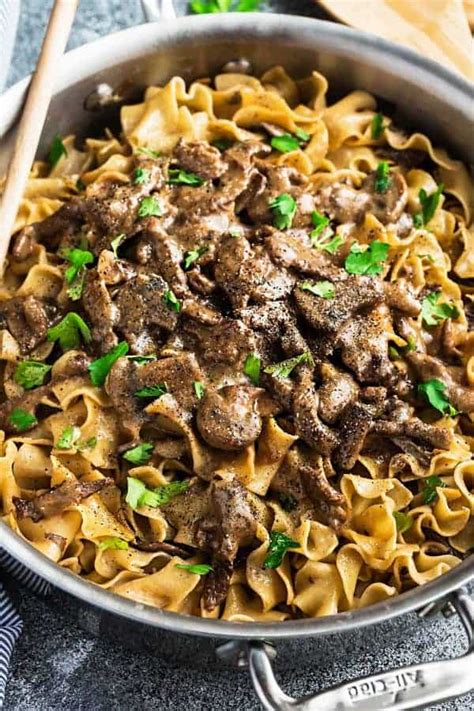 One Pot Beef Stroganoff Easy Skillet Recipe Life Made Sweeter