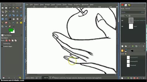 Making Selections Of Line Art Using Gimp Youtube