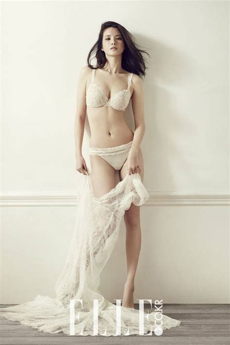 Actress Lee Ji Yeon Is Innocently Sexy In Lingerie Pictorial For ELLE