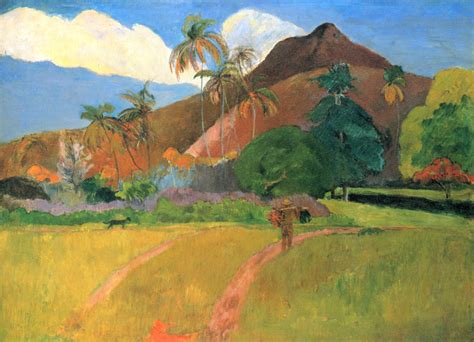 Paul Gauguin Berge Auf Tahiti
