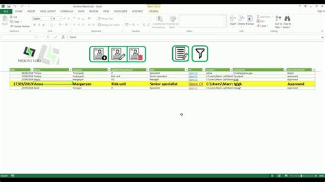 Vba Excel Document Management In One File Youtube