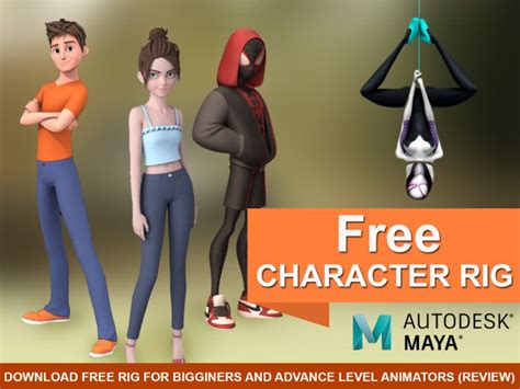 Maya Character Rig Animation Character Rig Free Rig And Premium Rig