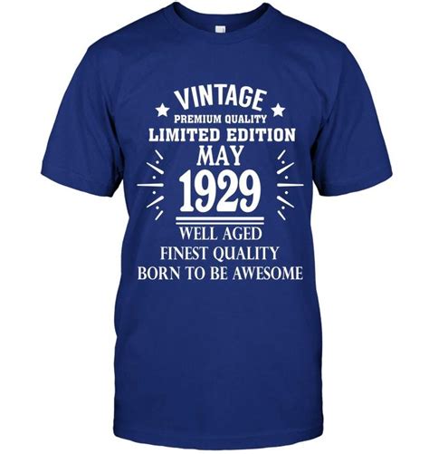 vintage t shirt may 1929 89th years old 89 birthday t t shirts