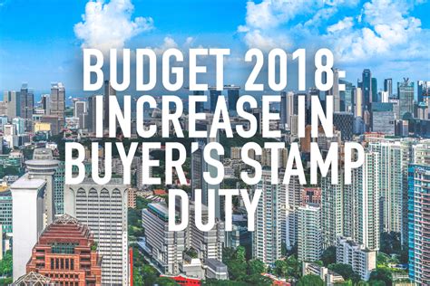 Stamp duty is a tax levied on a variety of written instruments specifies in the first schedule of stamp duty act 1949. Budget 2018: Increase in Buyer's Stamp Duty - Redbrick ...