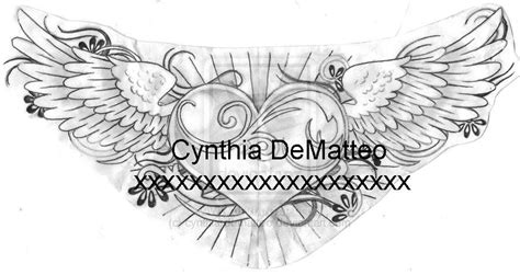 Join us as we go to heaven and back with these tattoos! Broken Heart with Wings Tattoo | heart with wings design ...