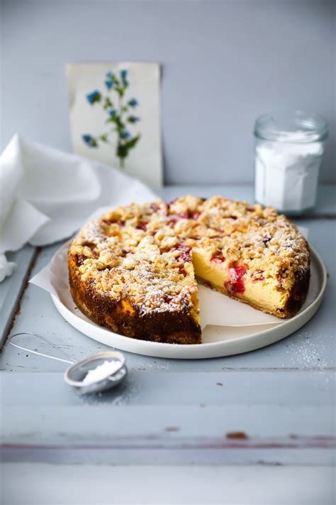 Rhabarber Streusel Käsekuchen