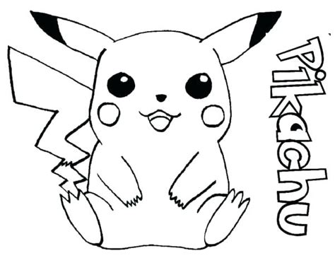 Find more pikachu coloring page. Cute Pikachu Coloring Pages at GetDrawings | Free download