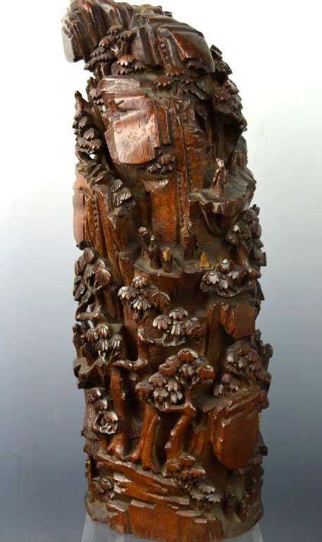 Antique Chinese Carved Bamboo Root Carving