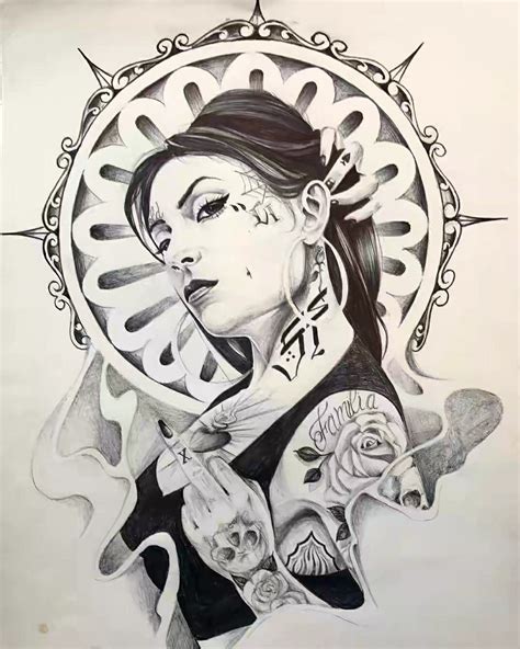 Chicana Chicano Drawings Chicano Tattoos Chicano Art Body Art