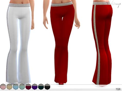 Embellished Flared Trousers The Sims 4 Catalog