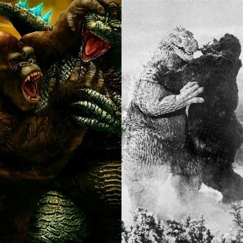 Legends collide in godzilla vs. King Kong vs. Godzilla (1962) and Godzilla vs. Kong (2020) : GODZILLA