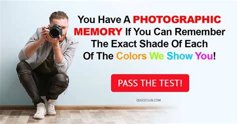 How to get a photographic memory. You Have A Photographic Memory If... | Personality Test ...