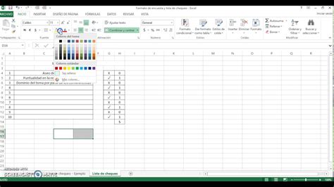 Cómo Crear Una Lista De Chequeo En Excel Youtube