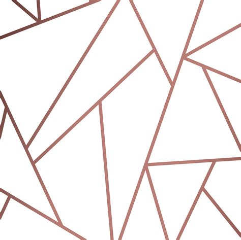 Modern Mosaic Wallpaper In Rose Gold And White Download Free Vectors