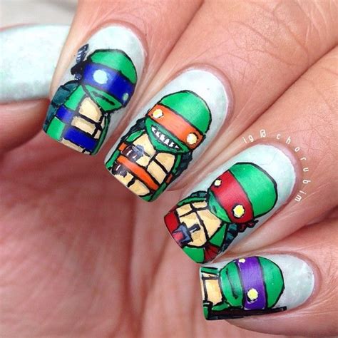 Pin By Iga Stanek On Geeky Me Turtle Nails Ninja Turtle Nails
