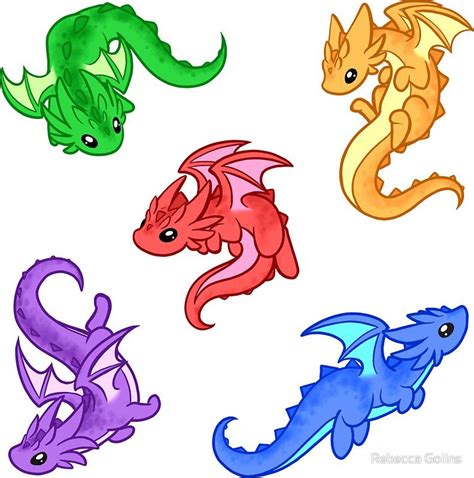 Gem Dragon Pattern Sticker By Rebecca Golins Dragon Drawing Baby
