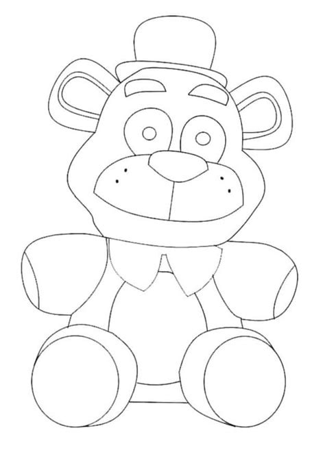 Lindo Juguete Freddy FNAF Para Colorear Imprimir E Dibujar Dibujos Colorear