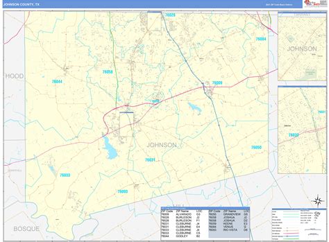 Johnson County Map Map Of Johnson County Texas | Images and Photos finder