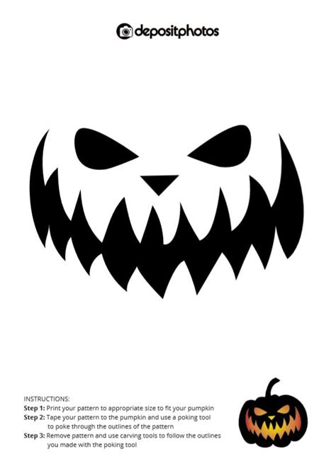 25 Free Pumpkin Carving Stencils From Depositphotos