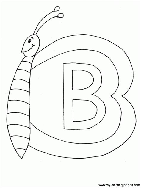In english and spanish, uppercase and lowercase. Letter B Coloring Pages - Preschool and Kindergarten