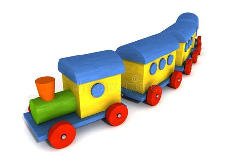 Wood Toy Train Stock Image Image Of Orange Puzzle Colorful 13348669