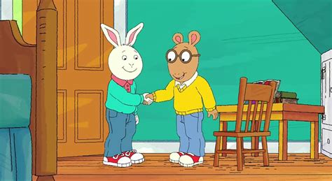 Arthur And Buster Shake Hands Arthur Read Arthur Cartoon Cartoon