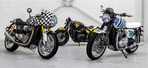 Triumph Joins Forces With British Artist For Custom Motorbike Display