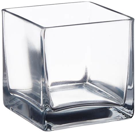 4 Inch Square Glass Vase Decor For You