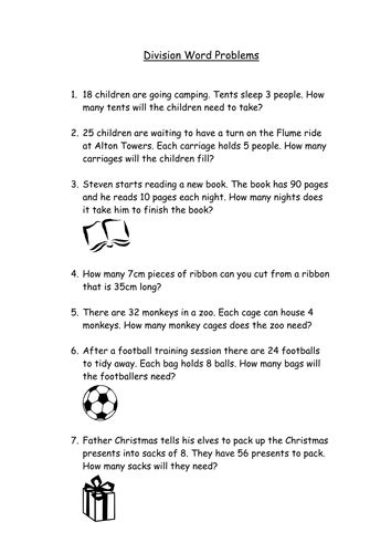 This is the currently selected item. Division Word Problems | Teaching Resources | Division ...