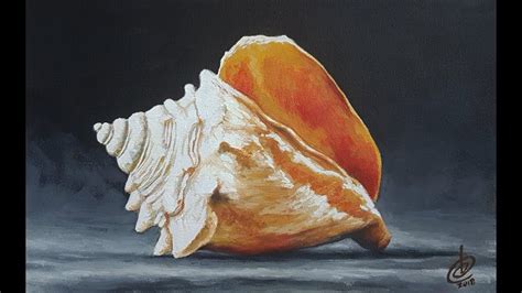 Conch Shell Painting