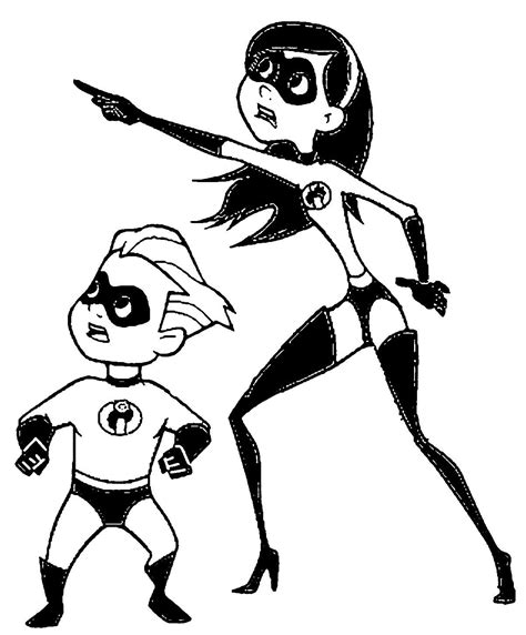 The Incredibles Coloring Page 03