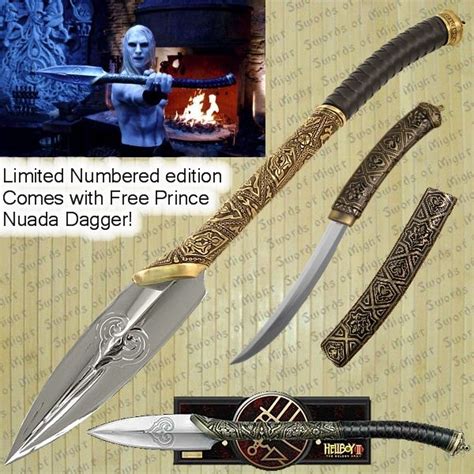 Hellboy 2 Spear Of Prince Nuada Sword Cool Swords Sword Design