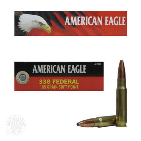338 Federal Ammo 20 Rounds Of 185 Grain Soft Point Sp By Federal