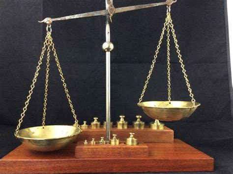 Balance Scale Vintage Scale Brass Weights Brass Scale Scale Weights