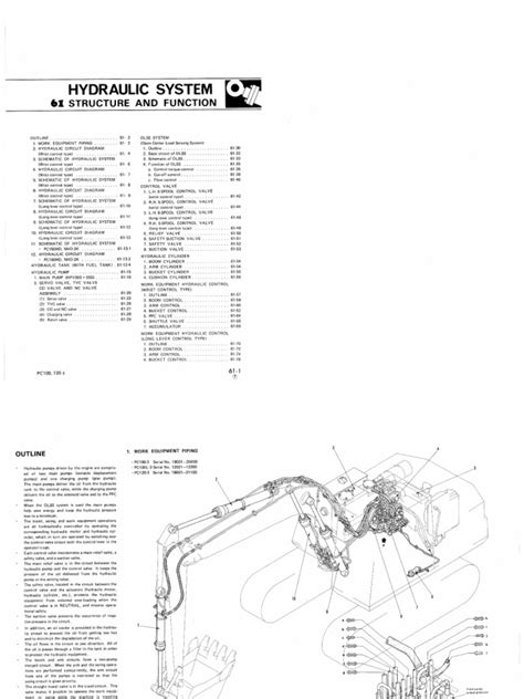 Komatsu Pc100 3 Hydraulic Schematic Pdf