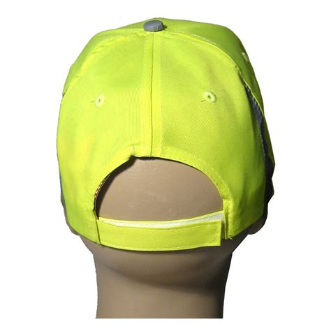 1 Neon Reflective Hat Cap Safety Yellow Running Biker Outdoor Sports