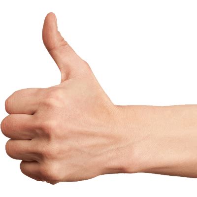 Isolated Thumb Up Finger Transparent PNG StickPNG