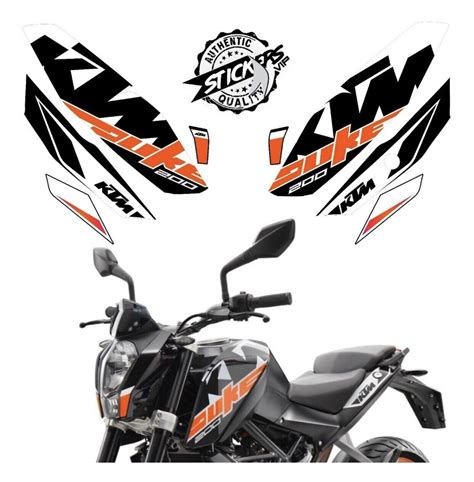 Ktm Duke 200 Decals Black 2017 2018 2019 Graphics Kit For Motorcycle