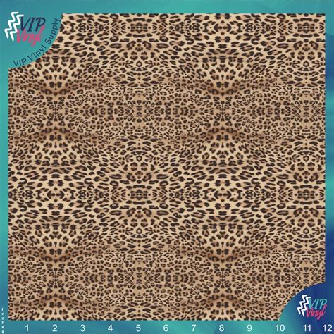Leopard Pattern Htv Heat Transfer Vinyl 1 Yard Roll Etsy
