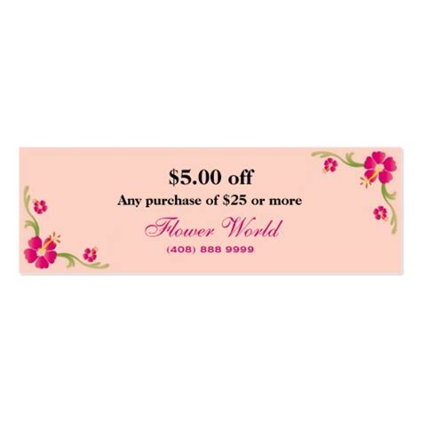 Discount Card Pack Of Skinny Business Cards Zazzle