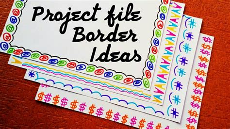 How To Decorate Project File Border How To Decorate Project File
