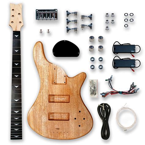 Bexgears Diy Bass Guitar Kit 5 String Guitar Kits Beginner Kits Okoume