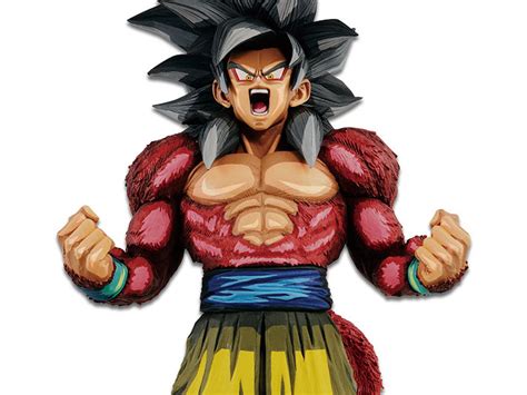 Sp ssj4 goku grn's toolkit also provides him of some durability effects, like a 45% damage reduction for 10 timer counts on switch (if paired with a saiyan, which is extremely common for him) or the massive heal on his ultimate move. Dragon Ball GT Super Master Stars Piece Manga Dimensions Super Saiyan 4 Goku